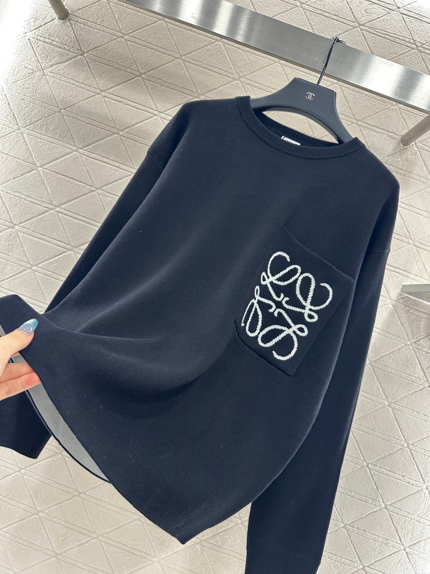 Loe 25fw knitted shirt