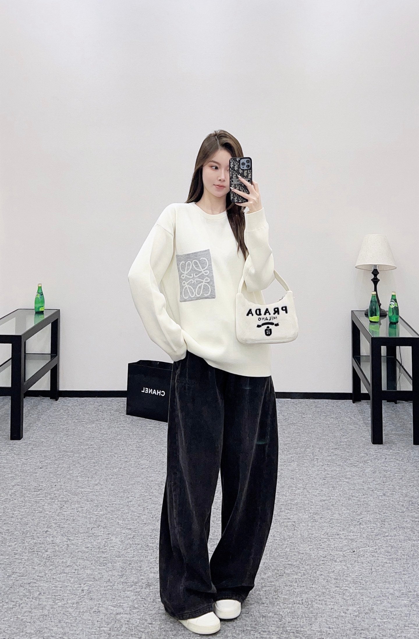 Loe 25fw knitted shirt
