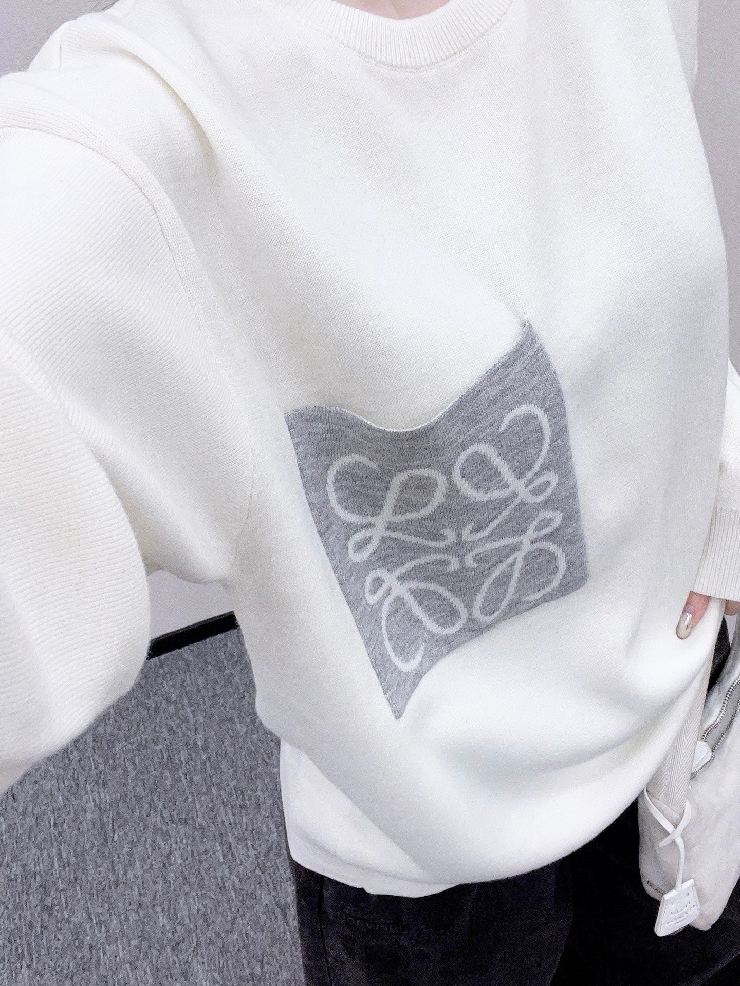 Loe 25fw knitted shirt
