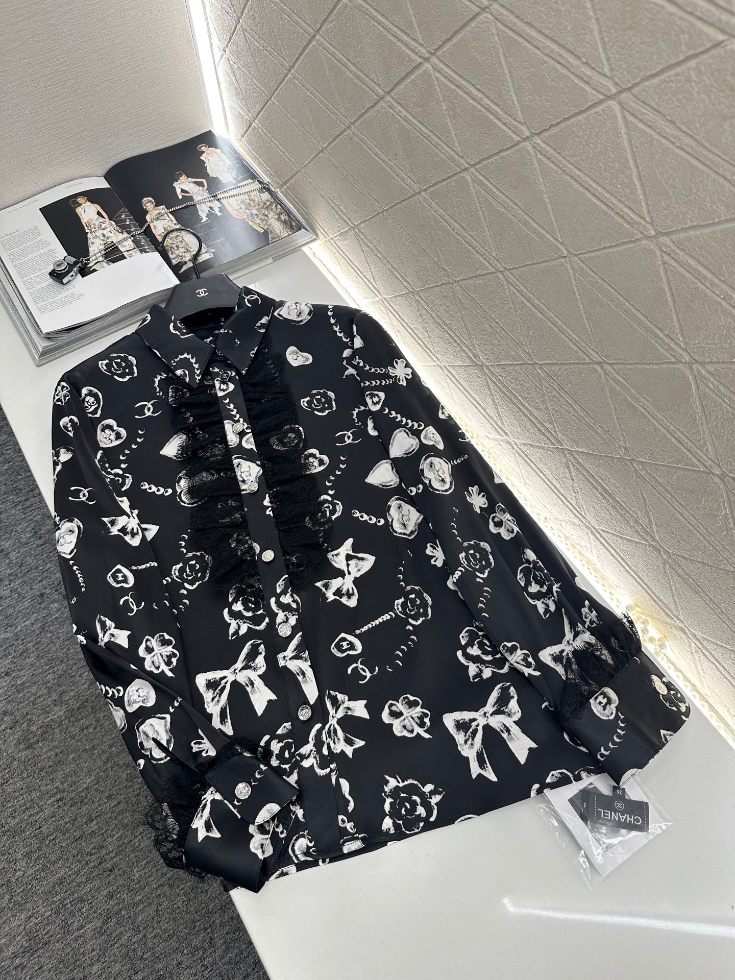 Chan 25fw silk shirt
