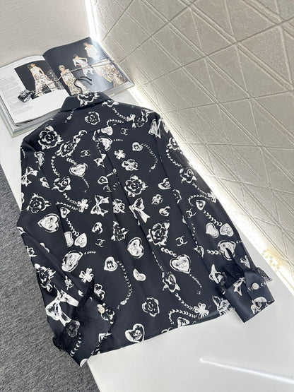 Chan 25fw silk shirt