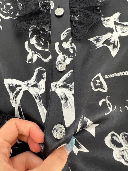 Chan 25fw silk shirt
