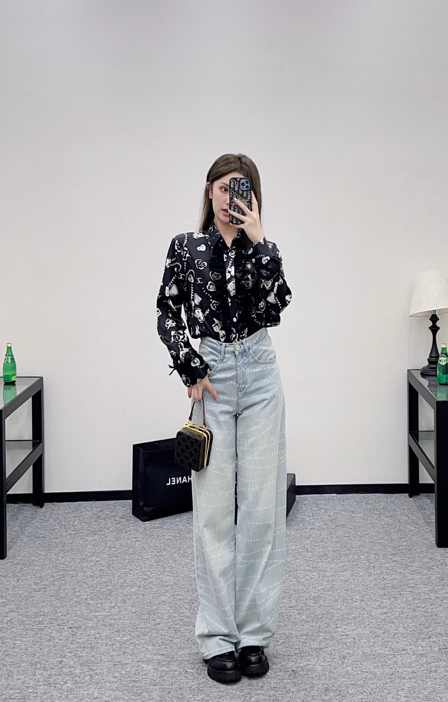 Chan 25fw silk shirt