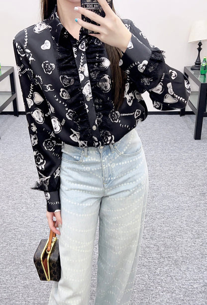 Chan 25fw silk shirt