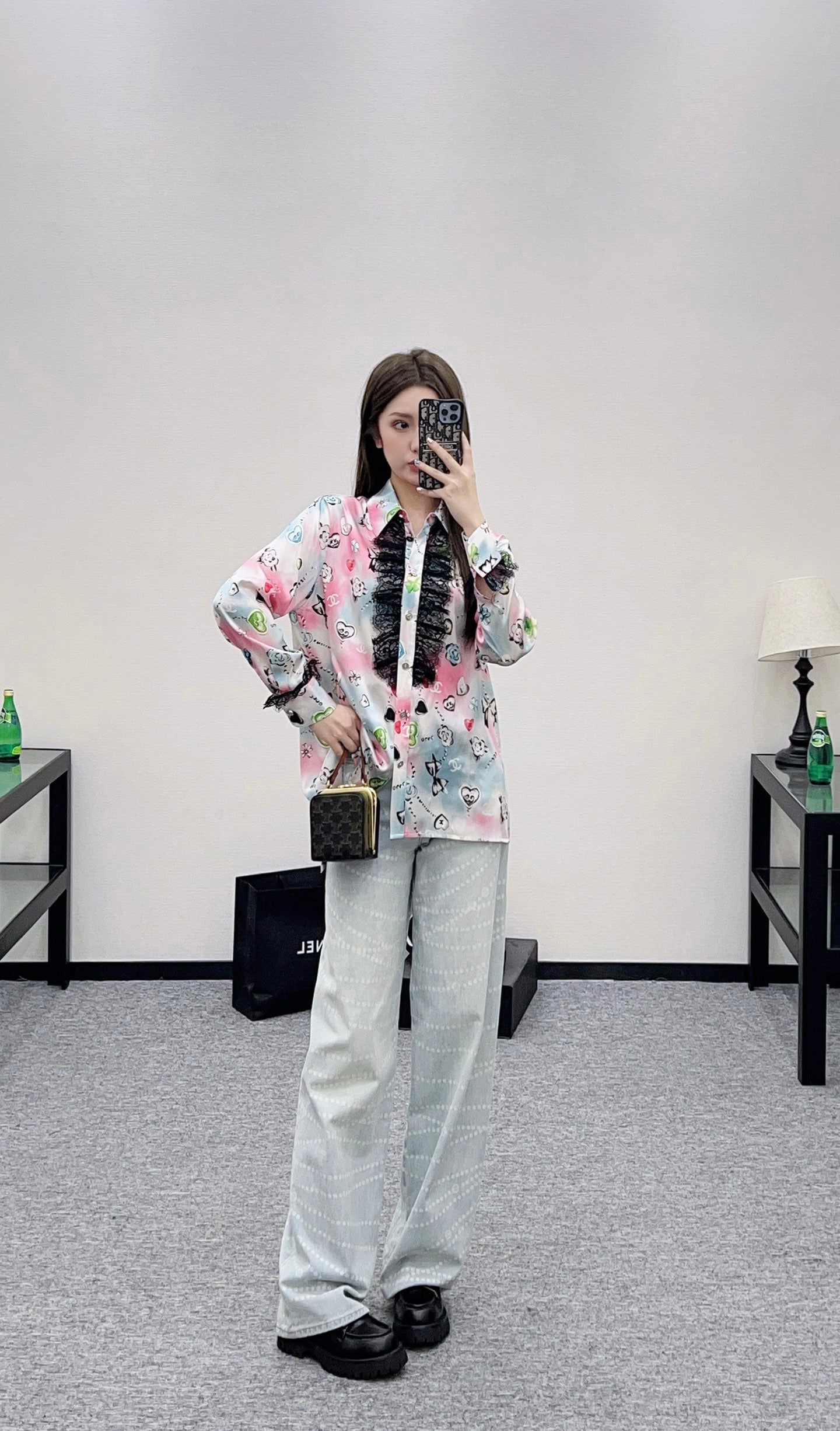 Chan 25fw silk shirt