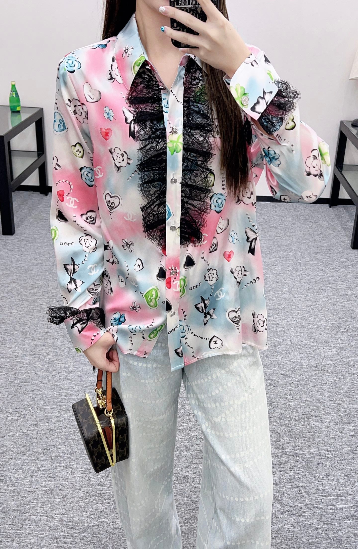 Chan 25fw silk shirt