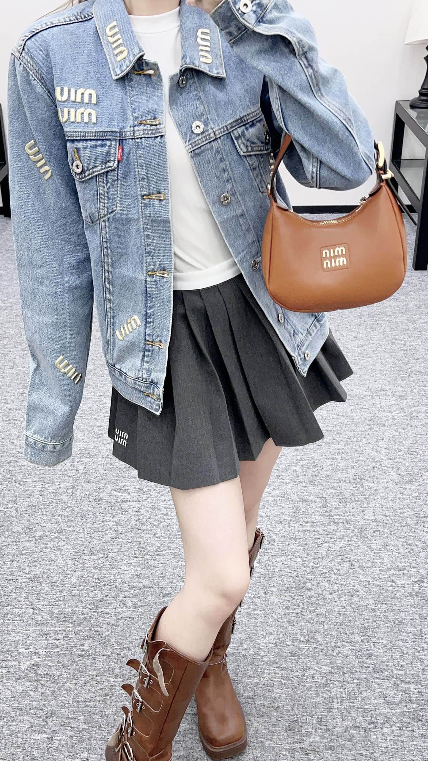 Miu 25fw denin jacket