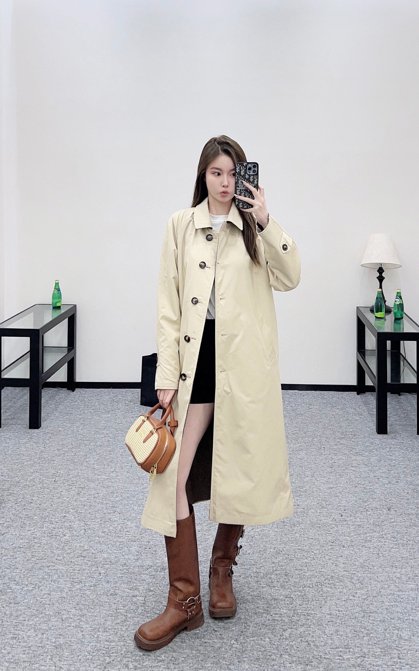 Miu  25fw rebellion trench coat
