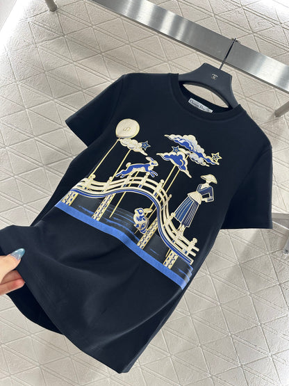 CD 25fw printed t-shirt