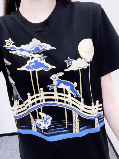 CD 25fw printed t-shirt