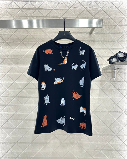 Louis 25fw  printed t-shirt