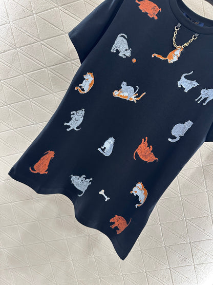 Louis 25fw  printed t-shirt