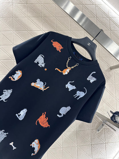 Louis 25fw  printed t-shirt