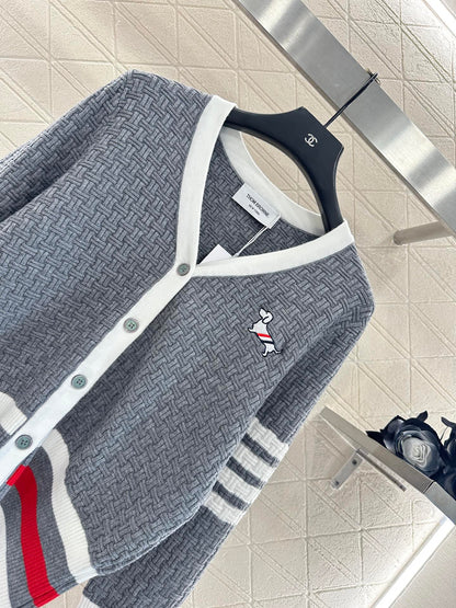 Tho 25fw embroidered cardigan