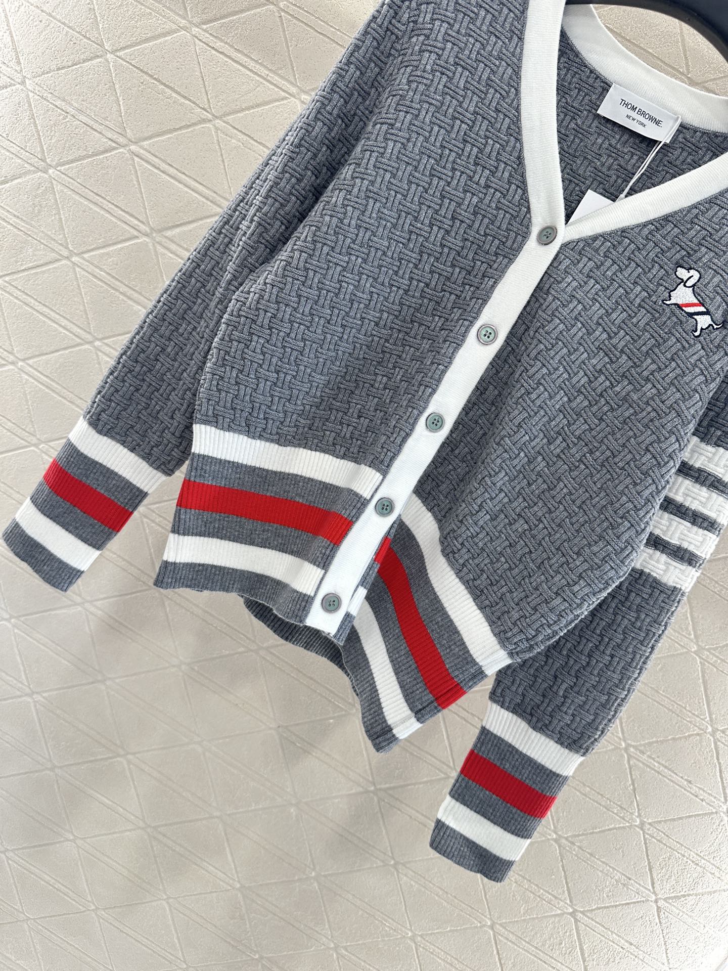 Tho 25fw embroidered cardigan