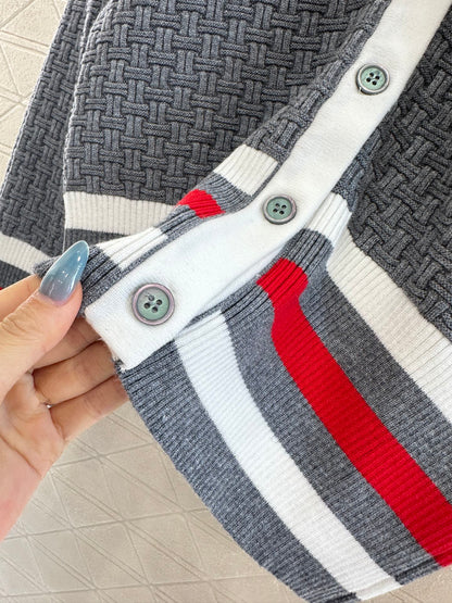 Tho 25fw embroidered cardigan