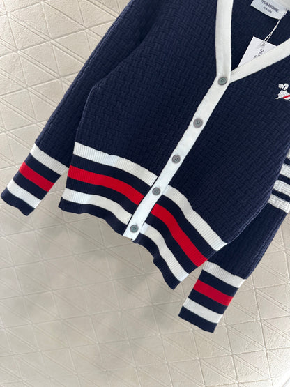 Tho 25fw embroidered cardigan