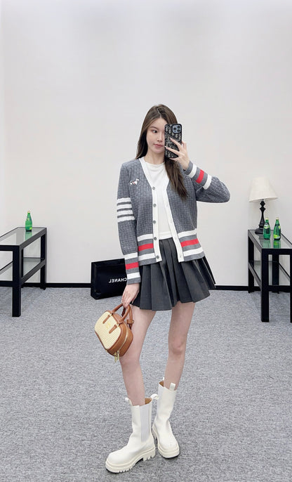 Tho 25fw embroidered cardigan