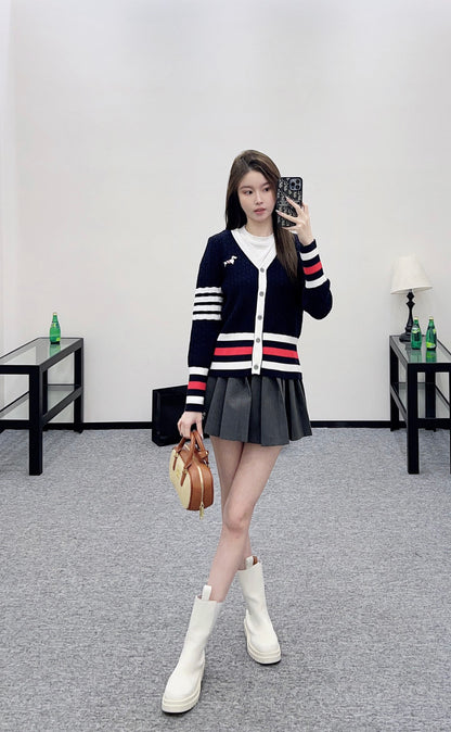 Tho 25fw embroidered cardigan