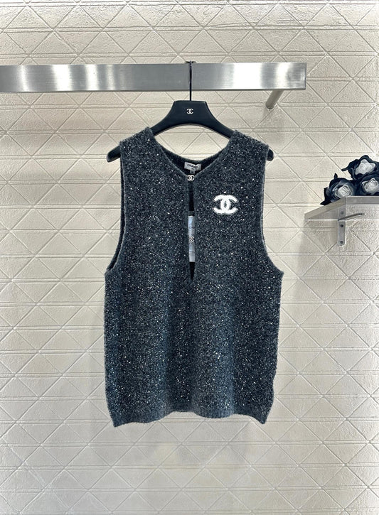 Chan 25fw knitted vest