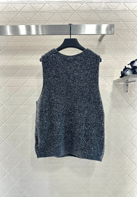 Chan 25fw knitted vest