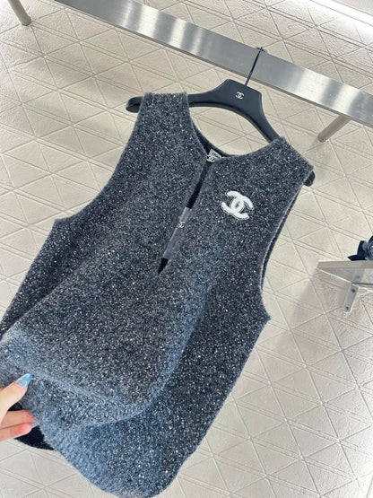 Chan 25fw knitted vest