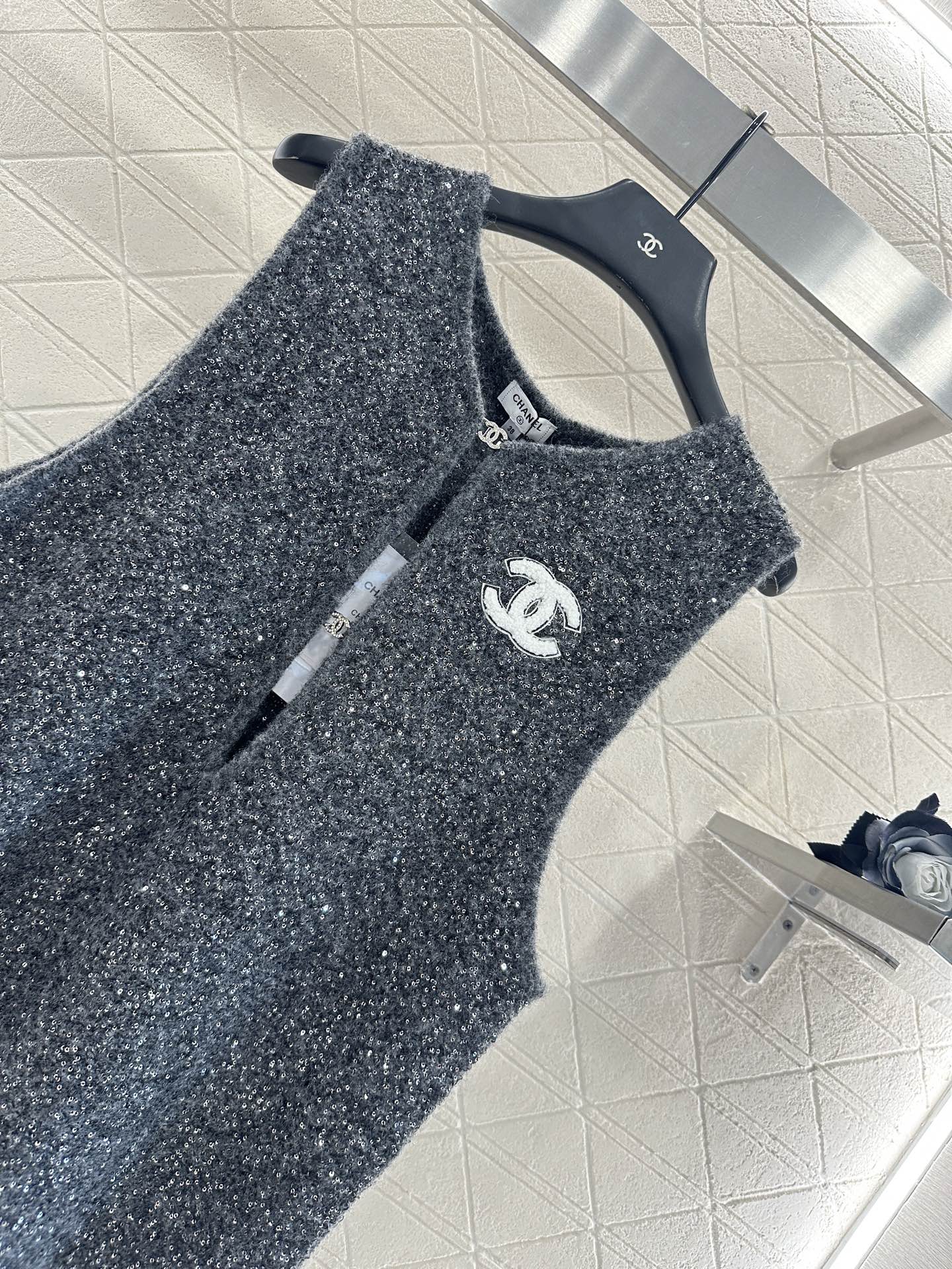 Chan 25fw knitted vest