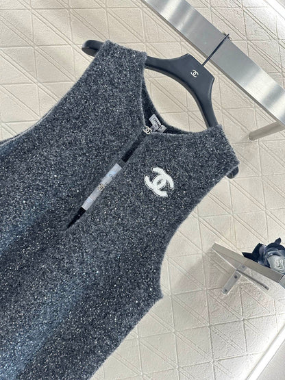 Chan 25fw knitted vest