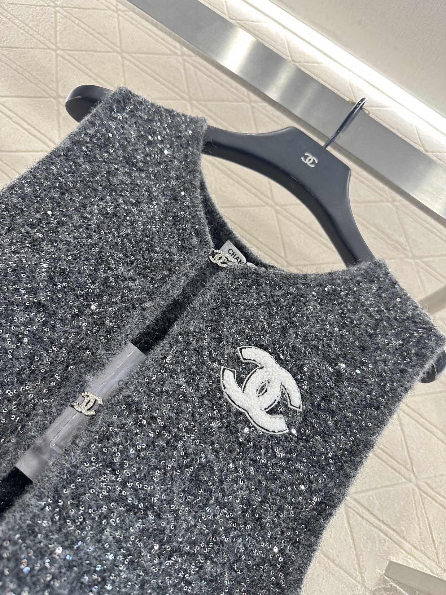 Chan 25fw knitted vest