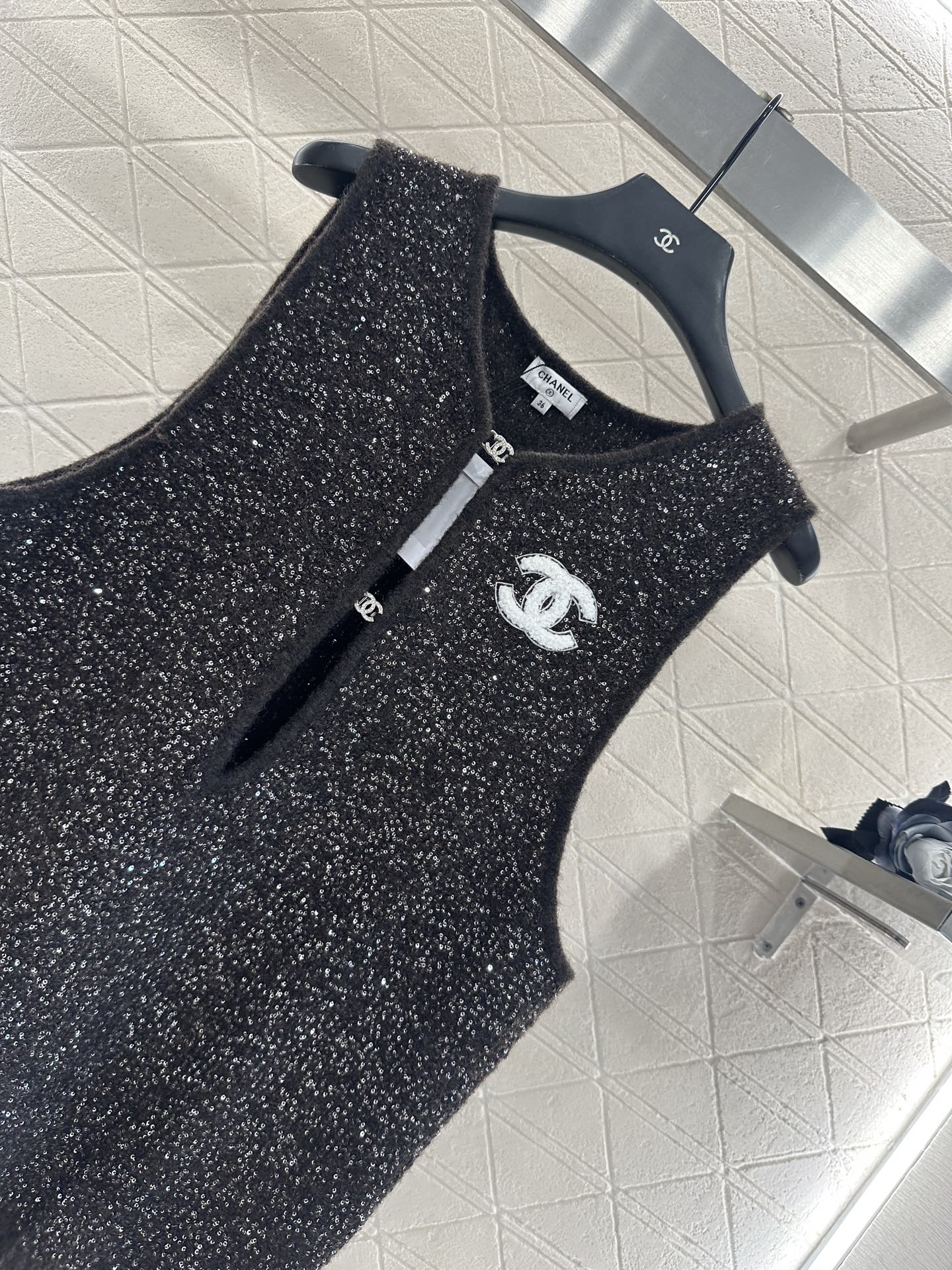 Chan 25fw knitted vest