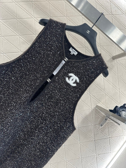 Chan 25fw knitted vest