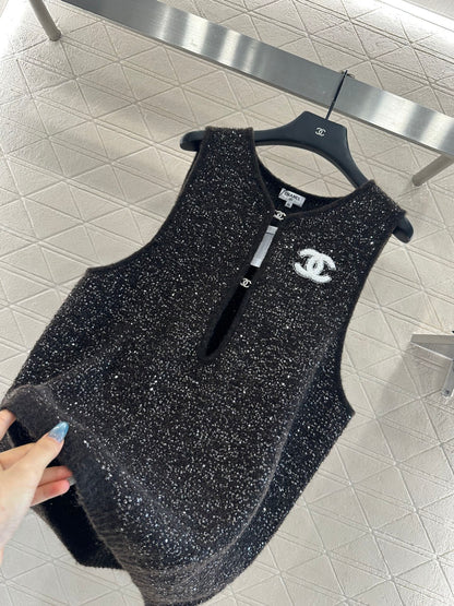 Chan 25fw knitted vest