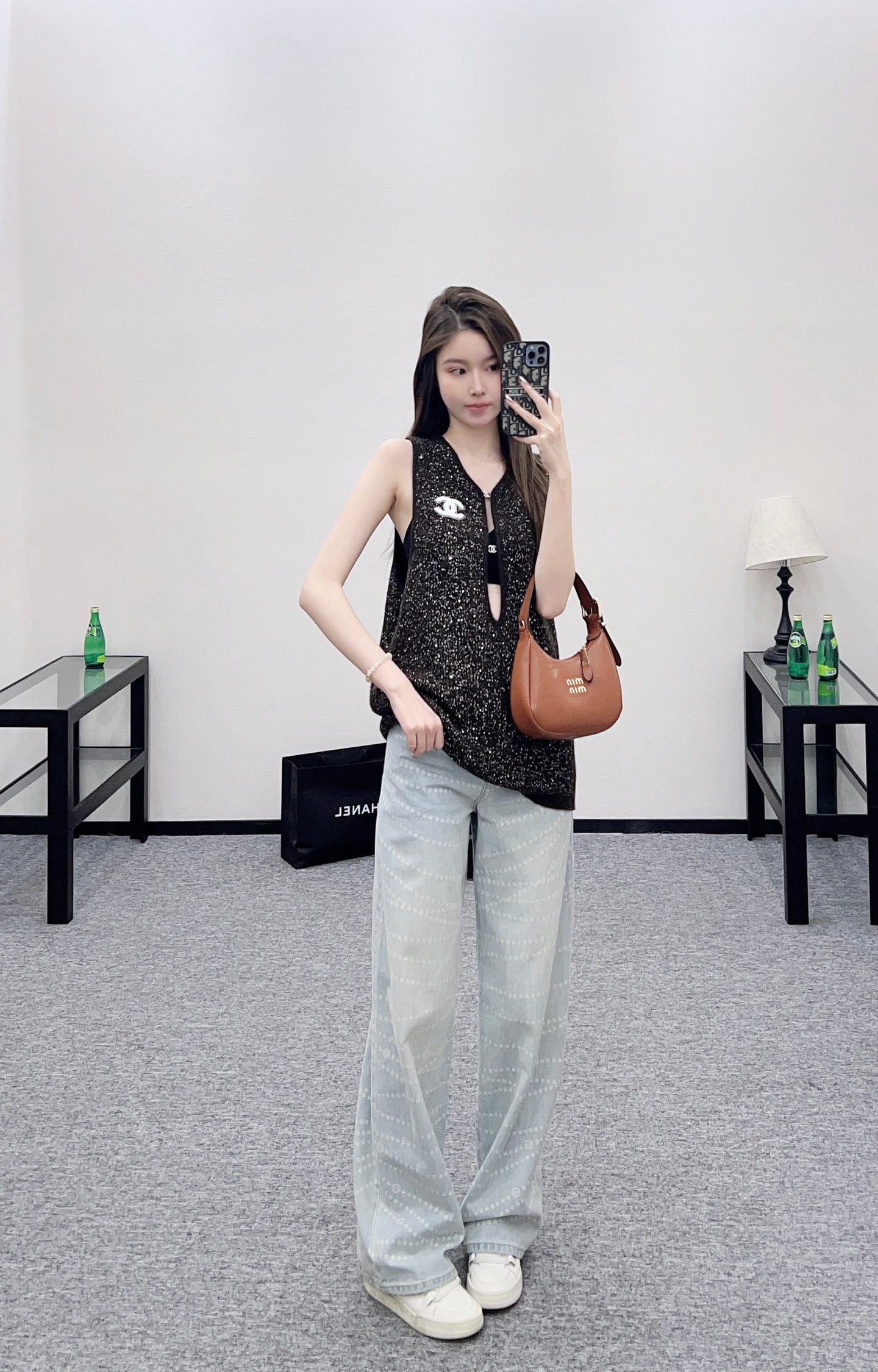 Chan 25fw knitted vest