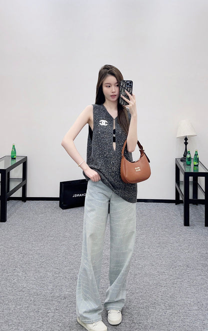 Chan 25fw knitted vest