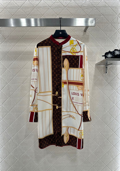 Louis 25fw printed shirt