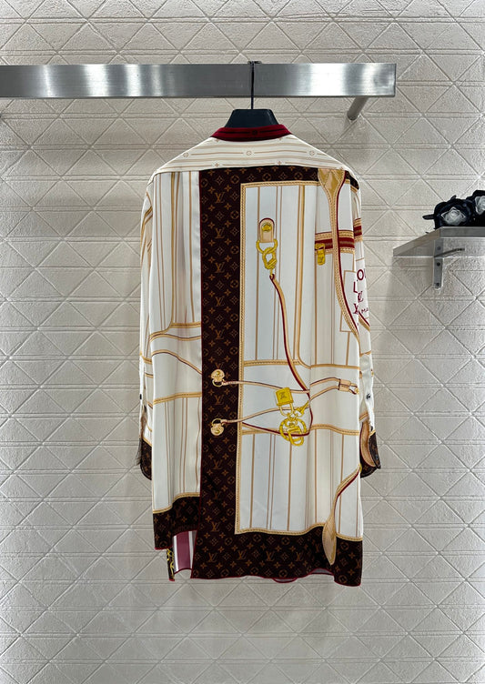 Louis 25fw printed shirt