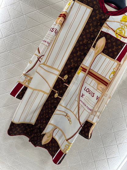 Louis 25fw printed shirt