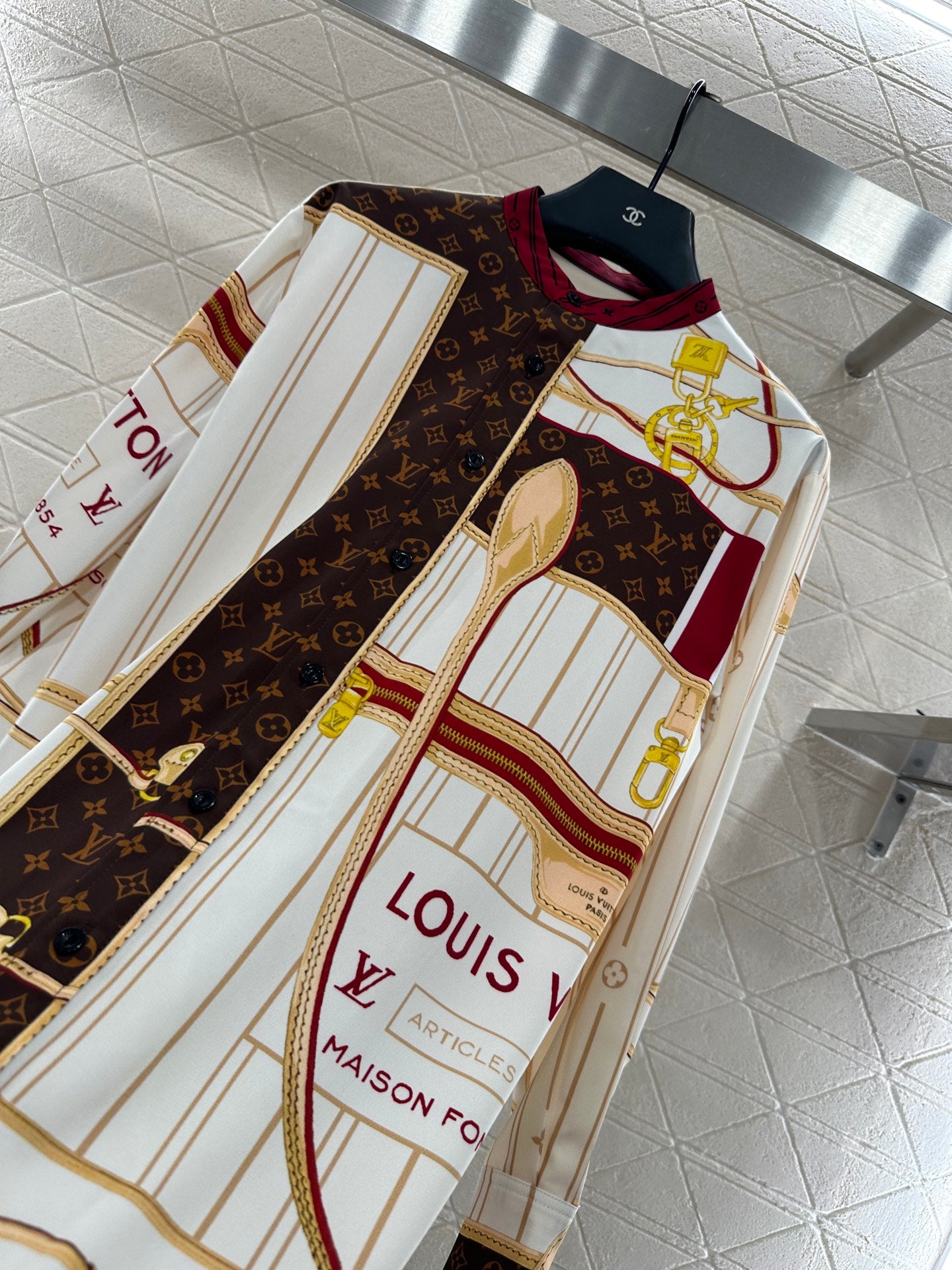 Louis 25fw printed shirt