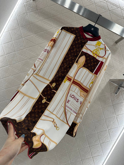 Louis 25fw printed shirt