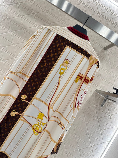 Louis 25fw printed shirt