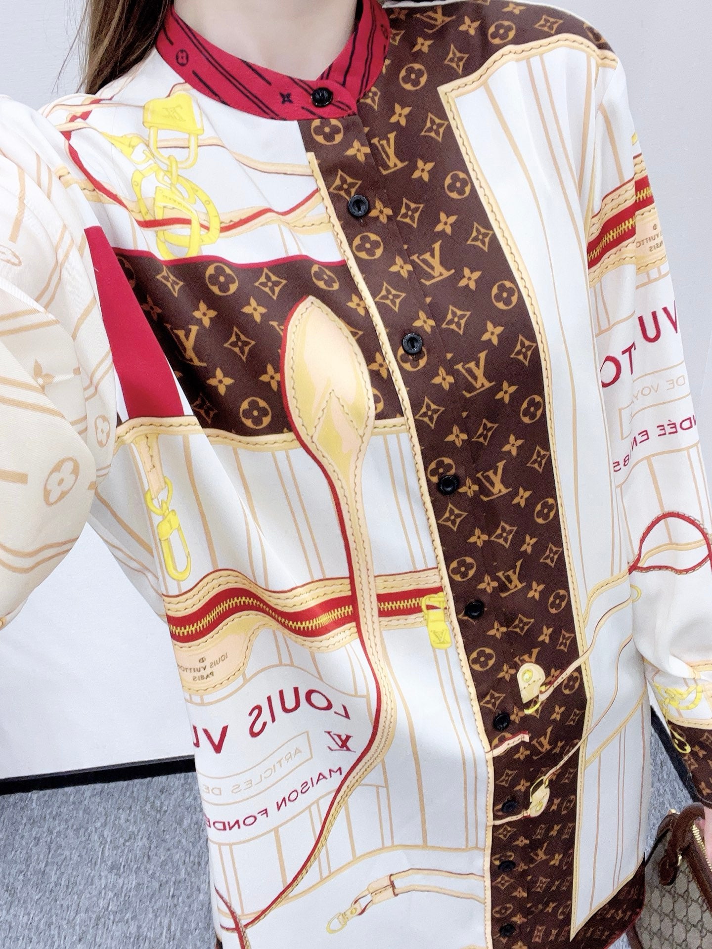 Louis 25fw printed shirt