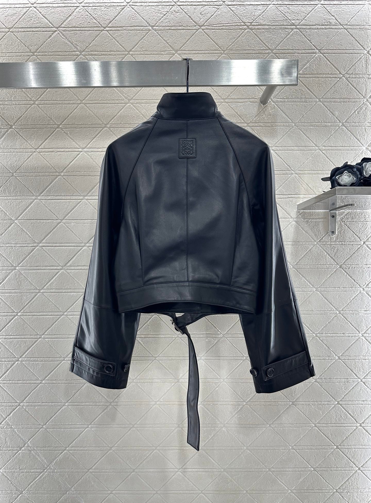 Loe 25fw leather jacket