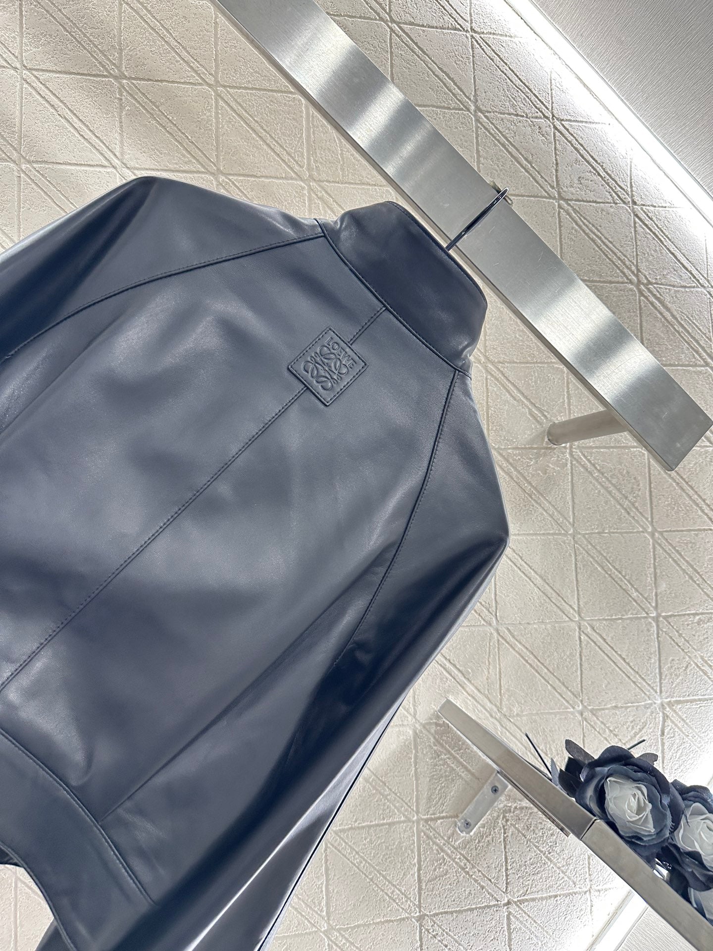 Loe 25fw leather jacket