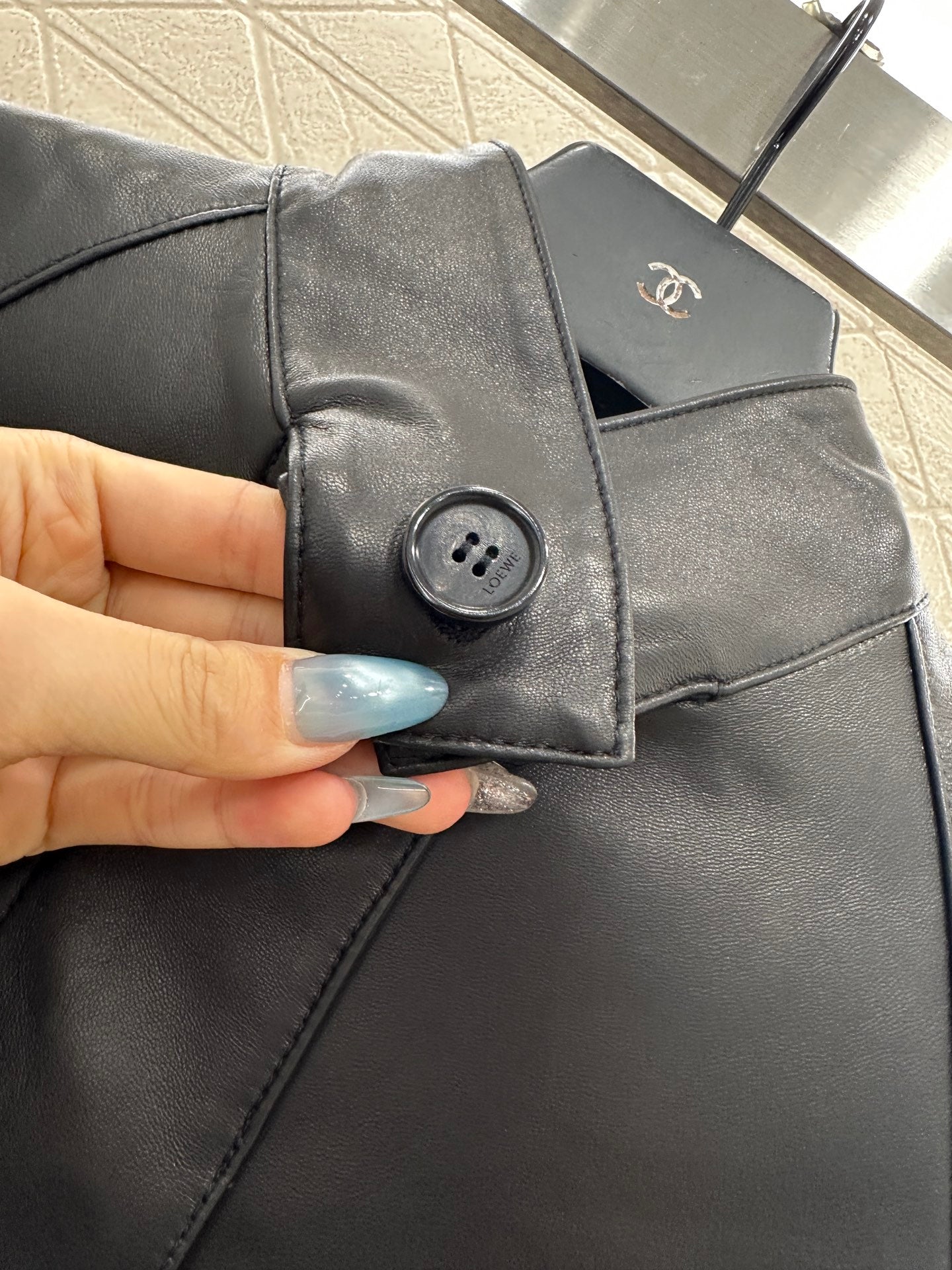 Loe 25fw leather jacket