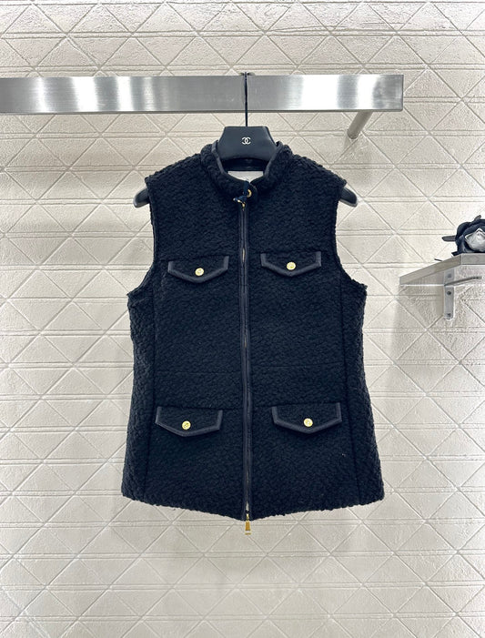 Mon 25fw splicing vest