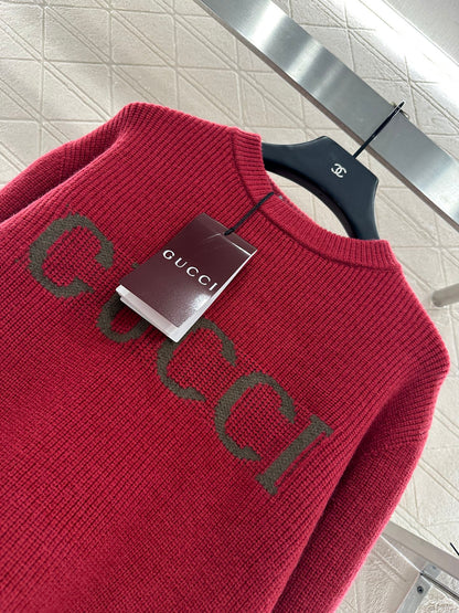 Guc 25fw embroidered sweater