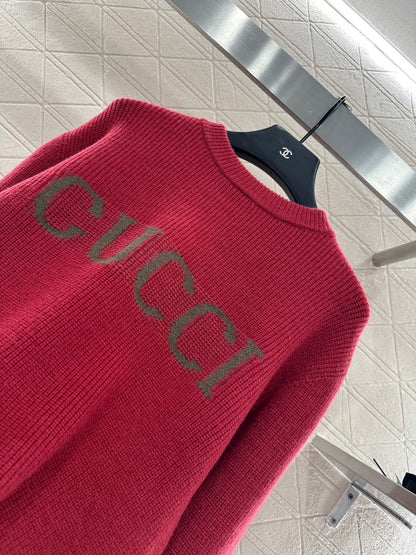 Guc 25fw embroidered sweater