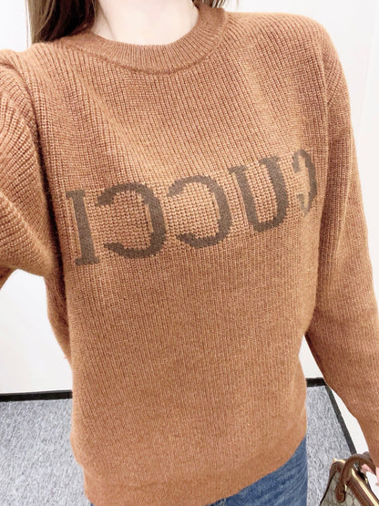 Guc 25fw embroidered sweater