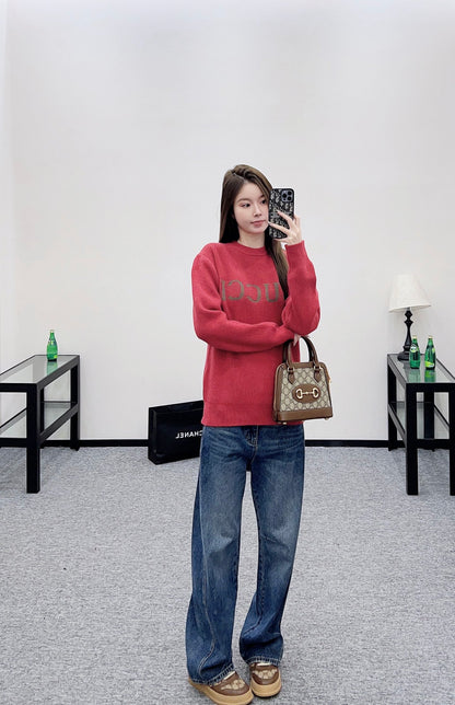Guc 25fw embroidered sweater