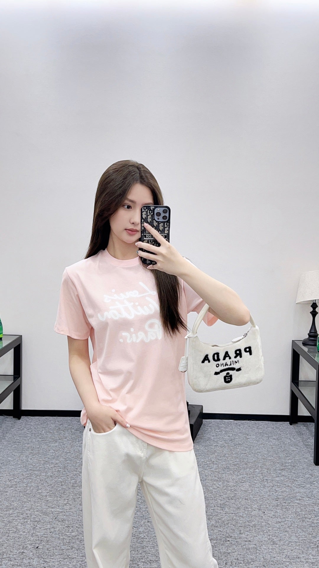 Louis 25fw printed t-shirt